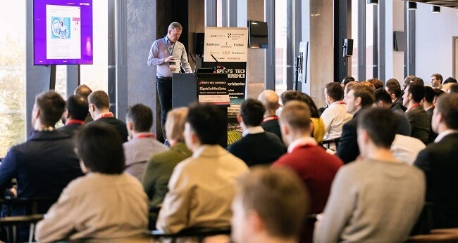 Conference session at an event